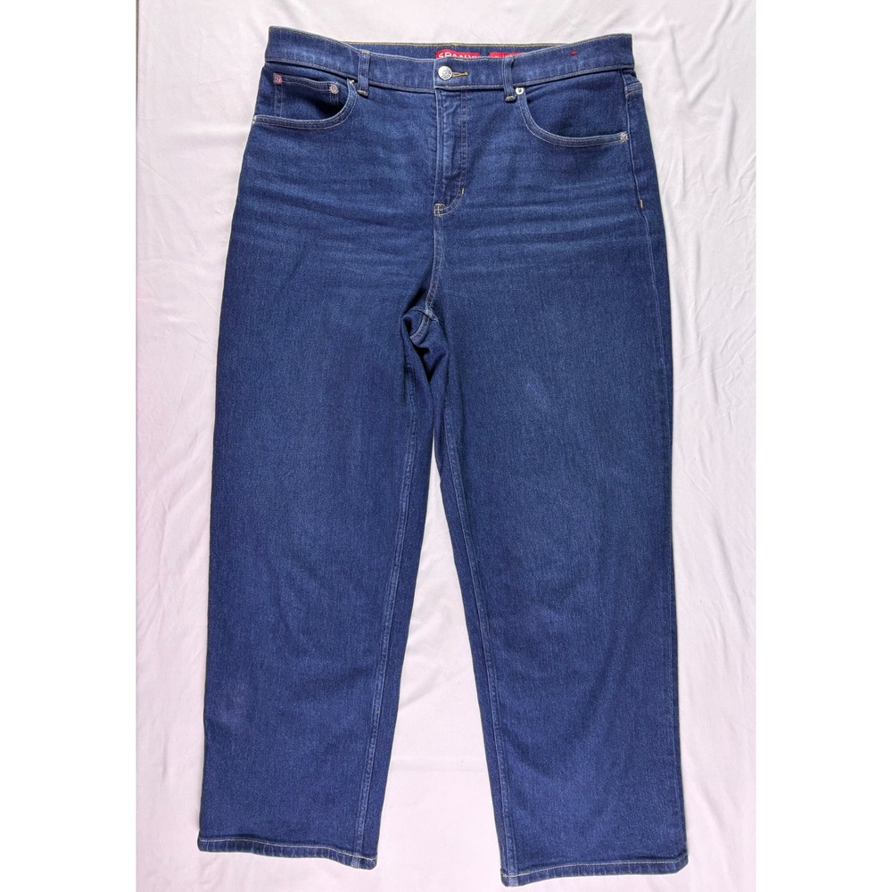 Spanx Shape Authentic 360 90s Straight Leg Jeans XL High Rise Everyday Shaping - Picture 2 of 8